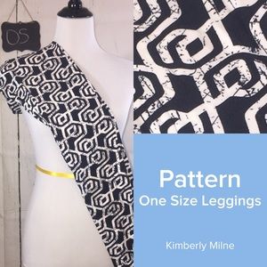 LuLaRoe One Size black and white leggings